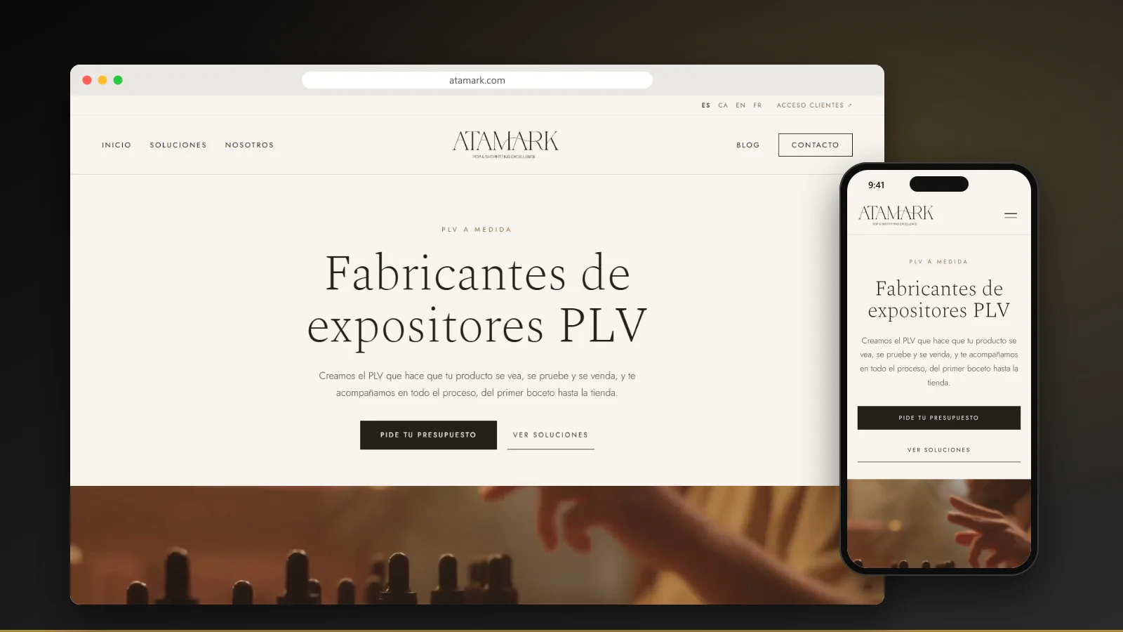 Capture du site d'Atamark - Étude de cas Ad2Place