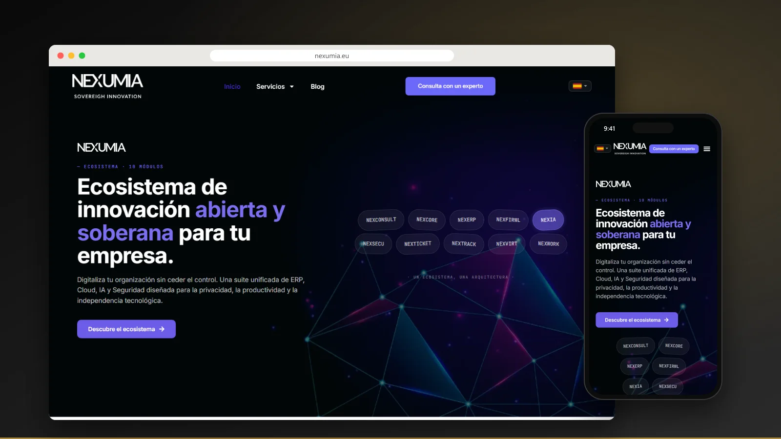 Capture du site de Nexumia - Étude de cas Ad2Place